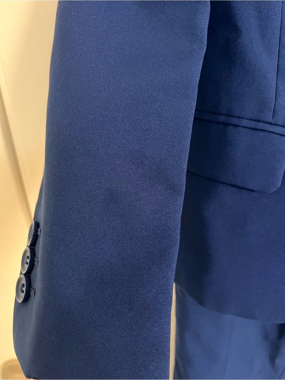 Opposuits Boy’s Navy Blue Suit Jacket & Pant & Clip-on Tie set Sz 6Y